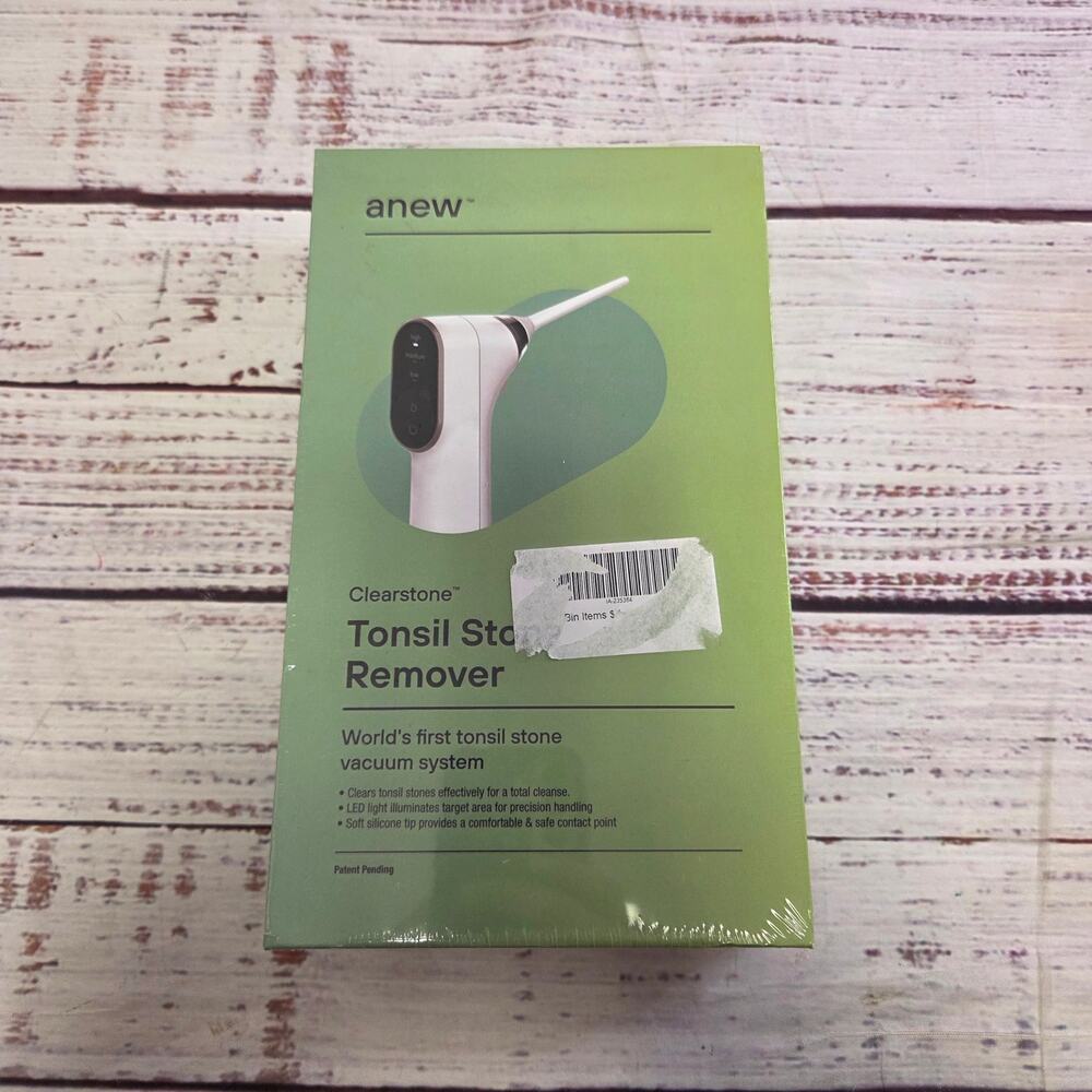 ANEW Clearstone Electronic Vacuum Tonsil Stone Remover LED Light New Sealed